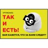 IPTRONIC Наклейка самоклеющаяся "Ведется видеонаблюдение" 