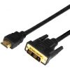 Шнур REXANT HDMI - DVI-D с фильтрами, длина 2 метра (GOLD) (PE пакет) (17-6304)