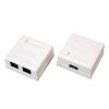 Розетка сетевая LAN, на стену, 2 гнездо 8Р8С (RJ-45), CAT 5e REXANT (06-0105-C)