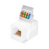 SUPRLAN Keystone Jack 8P8C (RJ-45), UTP, 5e. заделка без инструмента, белый 10-0312