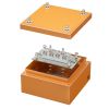 ДКС FSK30410 Коробка стальная FS с гладкими стенками и клеммниками,  IP66, 150х150х80 мм, 4р, 450V, 32A, 10 мм2, нерж.контакт