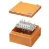 ДКС FSB30516 Коробка стальная FS с гладкими стенками и клеммниками IP66, 150х150х80 мм, 5р, 450V, 30A, 16 мм2