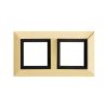 ДКС 4408854 Рамка из металла 2 поста (4 мод.), Avanti, золотая