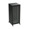 ДКС R5IT4262GSB Разобранный напольный 19" IT-CQE 42U 600х2000х1200, двери стекло + сплошная, RAL9005