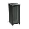 ДКС R5IT2461GSB Разобранный напольный 19" IT-CQE 24U 600х1200х1000, двери стекло + сплошная, RAL9005