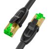 GCR PRO Патч-корд LSZH PROF кат.7 ethernet  10.0m F/FTP, RJ45, CU, 28 AWG, черный, литой, экранированные коннекторы, T568B GCR-52564