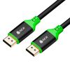 GCR Кабель 2.0m DisplayPort v1.2, черный, AL case, зеленый ПВХ, 28/28 AWG GCR-54437