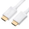 GCR Кабель PROF 15.0m HDMI 2.0, Ultra HD, 4K 60Hz / 5K*30Hz, HDR 4:2:0, 3D, AUDIO, 18.0 Гбит/с, белый, 2 X экран, армирование GCR-HM761-15.0m