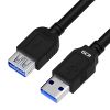GCR Удлинитель 3.0m USB 3.0 (USB 3.2 Gen 1), AM/AF, 5 Гбит/с, черный GCR-52702