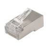 Разъем сетевой LAN на кабель штекер 8Р8С (Rj-45) под обжим в экране (уп.10шт) Rexant 06-0082-A10