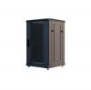 Шкаф телекоммуникационный напольный 19,18U(600x600), ШТ-НП-М-18U-600-600-С-Ч, передняя дверь стекло, черный ССД 130411-01127