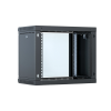 Шкаф телекоммуникационный настенный разборный со съемными боковыми стенками 19,6U(600x650), ШТ-НСрМ-6U-600-650-С-Ч дверь стекло черный 130411-02764