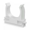 Крепёж-клипса для труб Полистирол белая d32 мм (25шт/500шт уп/кор) Промрукав PR.02732б Крепёж-клипса для труб Полистирол белая d32 мм (25шт/500шт уп/кор) Промрукав PR.02732б