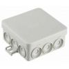Коробка монтажная, огнестойкая, без галогена Коробка JBL085 85х85х38, 12 вых., 4P (0,15...6мм²) сера
