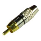 Tantos Разъем TS RCA штекер под винт, металл - Tantos Разъем TS RCA штекер под винт, металл