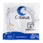  - Cabeus PC-UTP-RJ45-Cat.6-5m-WH