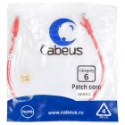  - Cabeus PC-UTP-RJ45-Cat.6-0.5m-RD