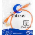  - Cabeus PC-UTP-RJ45-Cat.6-0.5m-OR