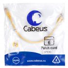 Cabeus PC-UTP-RJ45-Cat.6-0.3m-YL - Cabeus PC-UTP-RJ45-Cat.6-0.3m-YL