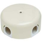  - Коробка распределительная d78мм ЛИЗЕТТА (в компл. 4 кабельных ввода) ABS-пластик сл. кость Bironi B1-521-211-K