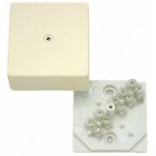  - Коробка распределительная ОП 60х60х30мм с клемм. бел. HEGEL КРК2701