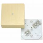  - Коробка распределительная ОП 75х75х30мм с клемм. сосна HEGEL КРК2702 0201-И