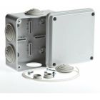  - Коробка распределительная ОП 100х100х50мм 6 вводов IP54 сер. Ruvinil 67050