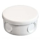  - Коробка распределительная ОП d90х45мм IP54 4 выхода без гермовводов крышка защелкивающаяся бел. Epplast 145151