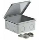  - Коробка ОП Тусо распаячная 100х100х50мм откид. крышка IP54 Ruvinil 67044