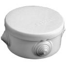  - Коробка распределительная ОП d90х45мм IP54 4 выхода 4 гермоввода крышка защелкивающаяся сер. Epplast 140142