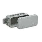  - Коробка распределительная ОП 43х80х35мм 10 вводов IP54 сер. Ruvinil 67091