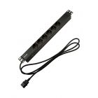 Блок распределения питания для 19" шкафов, горизонтальный, 6 розеток СЕЕ 7/4, 10A, без выкл, алюм корп, шнур 2м, вилка C14 REXANT (04-0301-1) - Блок распределения питания для 19" шкафов, горизонтальный, 6 розеток СЕЕ 7/4, 10A, без выкл, алюм корп, шнур 2м, вилка C14 REXANT (04-0301-1)