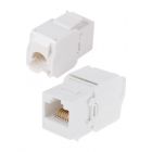  - Модуль Keystone Jack RJ-45(8P8C) UTP, CAT 6, тип 180 градусов, самозажимной, белый REXANT (05-1052)