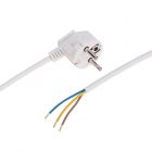 Шнур электрический с вилкой ПВС 3х0,75 мм² 3м белый REXANT (11-1310) - Шнур электрический с вилкой ПВС 3х0,75 мм² 3м белый REXANT (11-1310)