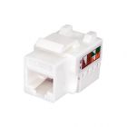  - SUPRLAN Keystone Jack 8P8C (RJ-45), UTP, 5e. инструментальная заделка, белый 10-0313