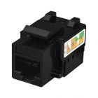  - SUPRLAN Keystone Jack 8P8C (RJ-45), UTP, 5e. инструментальная заделка, черный 10-0344