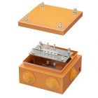  - ДКС FSB31404 Коробка стальная FS с кабельными вводами и клеммниками, IP55, 150х150х80 мм, 4р, 450V, 6A, 4 мм2