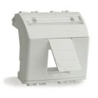  - ДКС 75613S Адаптер для информационных разъемов Keystone, слоновая кость, 2мод.