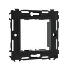 ДКС 75023N Каркас на 2 модуля (одноместный), без лапок, черный - ДКС 75023N Каркас на 2 модуля (одноместный), без лапок, черный