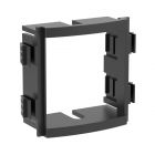 - ДКС F0000MB Каркас под 2 модуля Brava для In-liner Front и ОРМ, чёрный