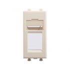  - ДКС 4405201 Адаптер для Keystone, Avanti, ванильная дымка, 1 модуль