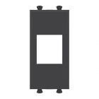 - ДКС 4412211 Адаптер без шторки для Keystone, Avanti, черный матовый, 1 модуль