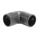  - ДКС 50516B Колено открывающееся, 90 град., IP40, д.16мм, черное