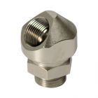  - ДКС 6028-40G Поворотный адаптер 45° M40x1,5, IP68/IP67, никелированная латунь