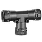  - ДКС PAT36N Тройник DN 36/36/36 мм, полиамид, цвет черный