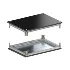  - ДКС R5NKTB1210 Крыша и основание RAL9005 с направляющими для корпусов CQE N, ШхГ 1200х1000 мм, комплект RAM block