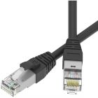  - ДКС RN6ASF4505BK-28 Патч-корд экранированный SLIM CAT6A S/FTP 4х2, 28 AWG, LSZH, чёрный, 0,5м