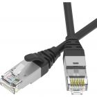 - ДКС RN6ASF4515BK-30 Патч-корд экранированный Ultra SLIM CAT6A S/FTP 4х2, 30 AWG, LSZH, чёрный, 1,5м