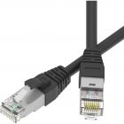 ДКС RN6ASF4530BK-28 Патч-корд экранированный SLIM CAT6A S/FTP 4х2, 28 AWG, LSZH, чёрный, 3м - ДКС RN6ASF4530BK-28 Патч-корд экранированный SLIM CAT6A S/FTP 4х2, 28 AWG, LSZH, чёрный, 3м