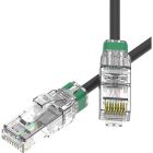  - ДКС RN6AUU4503BK-28 Патч-корд неэкранированный SLIM CAT6A U/UTP 4х2, 28 AWG, LSZH, чёрный, 0,3м